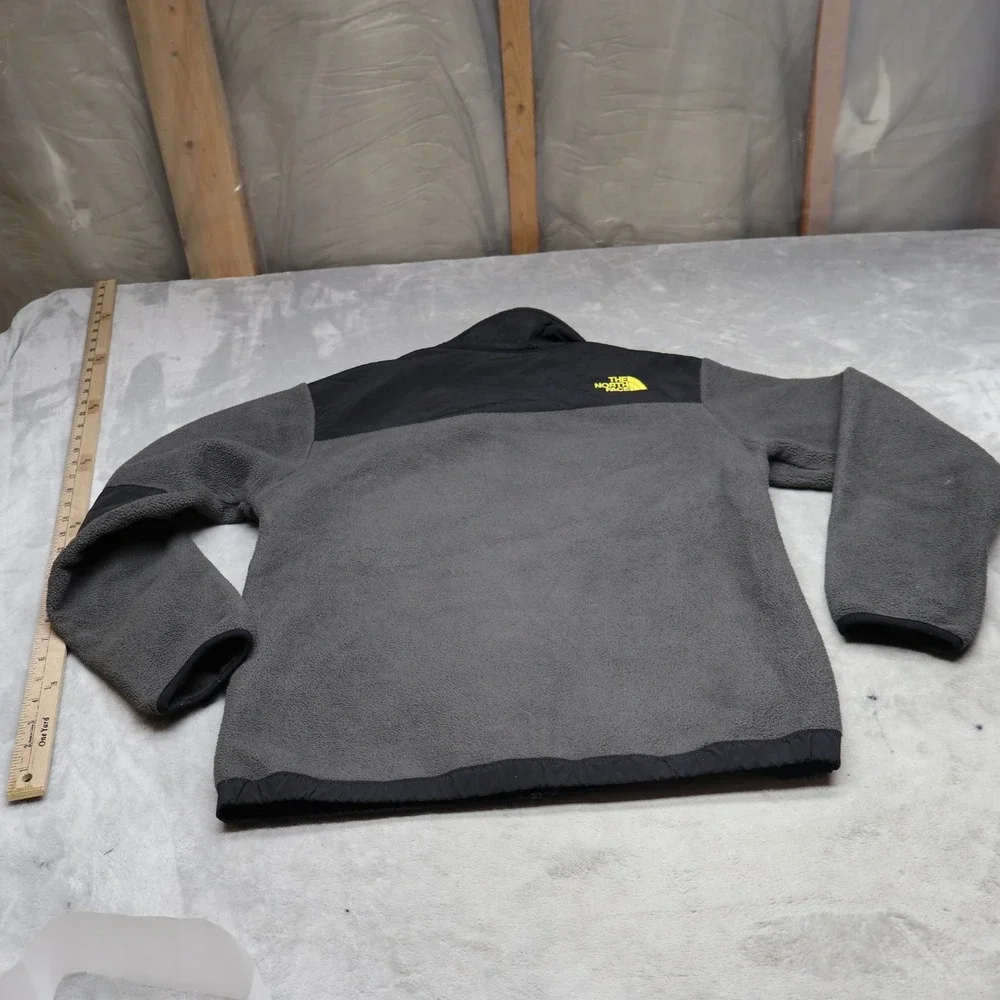 North Face Jacket Boys Large Black Denali Polartec Fleece Recycled Outdoor Fall‎